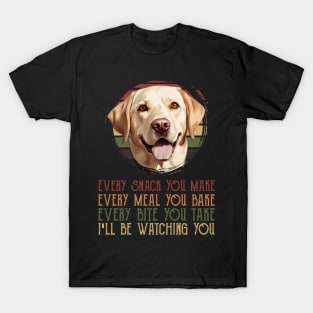 Labrador Allure T-Shirts That Showcase Every Meal You Bake of Labradors T-Shirt